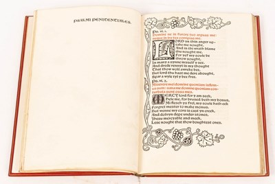 Lot 154 - Kelmscott Press. Psalmi Penitentiales, ed. F....