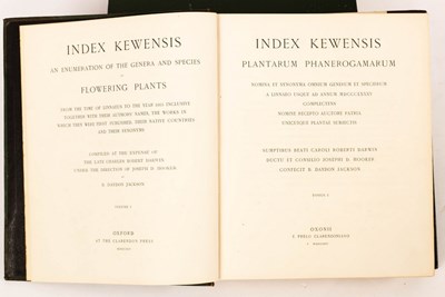 Lot 166 - Index Kewensis…of Flowering Plants, 2 vols.,...