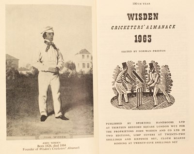 Lot 177 - Wisden (J) Cricketers Almanac, 1922, 1931,...