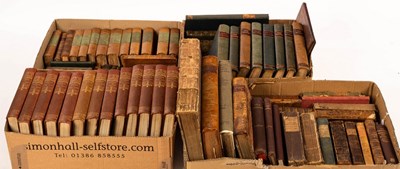 Lot 194 - Sundry leather bound and other volumes,...