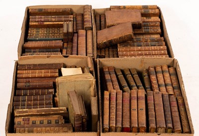 Lot 200 - A quantity of leather bound volumes,...