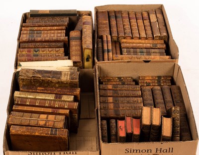 Lot 204 - A quantity of leather bound volumes,...