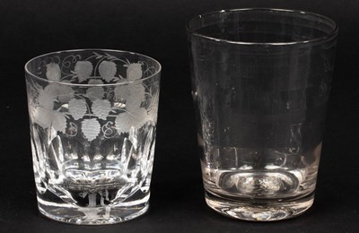 Lot 310 - An English Lynn glass tumbler, 18th Century,...