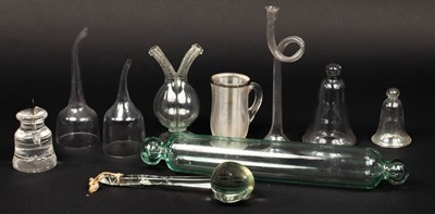 Lot 312 - A group of small glass items, 18th and 19th...