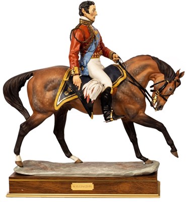 Lot 361 - A Royal Worcester equestrian figure of the...