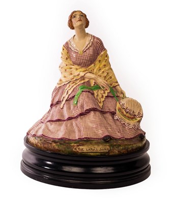 Lot 363 - A ceramic figure entitled 'The Larks Song',...