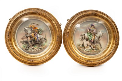 Lot 395 - A pair of late 19th Century Continental...