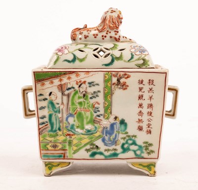 Lot 460 - A Japanese porcelain pot pourri and cover, in...