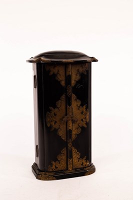 Lot 466 - A Japanese lacquer zushi shrine, 40cm high