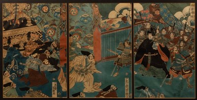 Lot 471 - A collection of Japanese woodblock prints,...