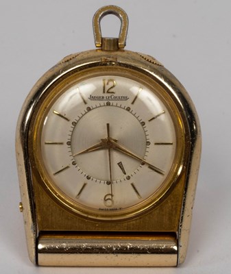 Lot 507 - A Jaeger-LeCoultre travelling alarm clock,...