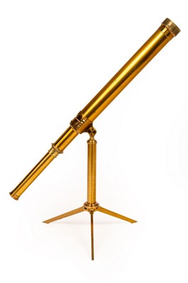 Lot 530 - A 19th Century lacquered brass telescope by A...