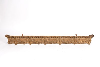 Lot 556 - A 19th Century embossed gilt metal cornice or...