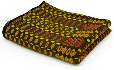 Lot 595 - A Welsh blanket, 205cm x 167cm