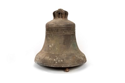 Lot 603 - A house bell with crown top, Mears Foundry,...