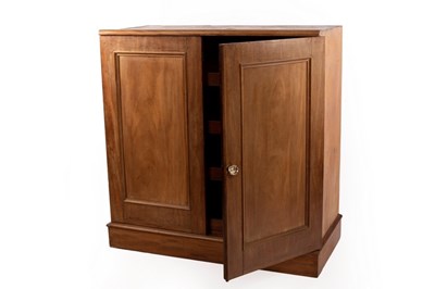 Lot 615 - A Victorian mahogany linen press, the interior...