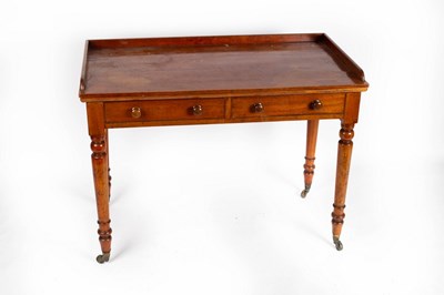 Lot 630 - A Victorian mahogany washstand with...