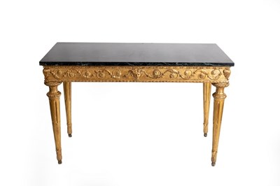 Lot 680 - An Italian 18th Century giltwood console table,...