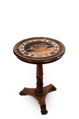 Lot 686 - A Regency specimen marble table top on a...