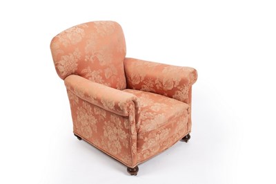 Lot 694 - An upholstered armchair with rocking mechanism...