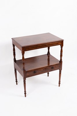 Lot 698 - A George IV mahogany two-tier buffet, fitted a...