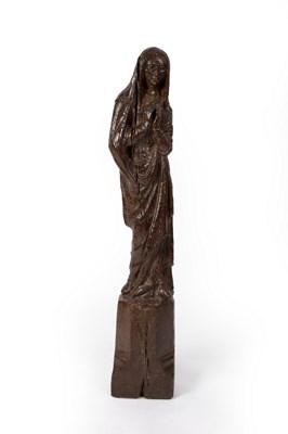 Lot 703 - A 17th Century limewood figure of Mary...