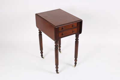 Lot 721 - A William IV mahogany Pembroke work table with...