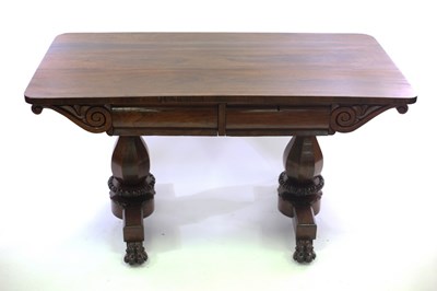 Lot 725 - An early Victorian rosewood centre table...