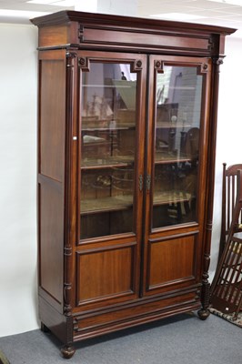 Lot 748 - A 19th Century French glass fronted bookcase,...