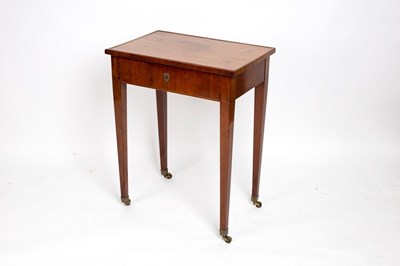 Lot 764 - A Swedish satinwood work table, circa 1800,...