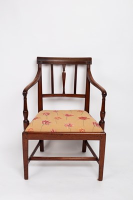 Lot 773 - A Regency mahogany open armchair