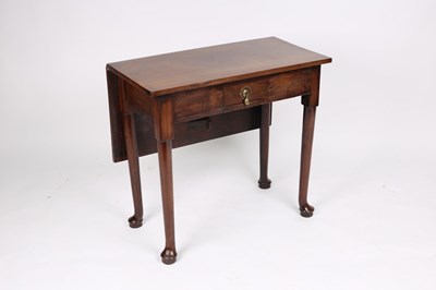 Lot 778 - A Georgian mahogany single drop-leaf table on...