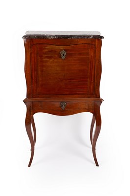 Lot 779 - A French serpentine marble top bonheur du jour...