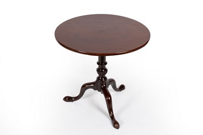 Lot 780 - A George III mahogany tripod table with...