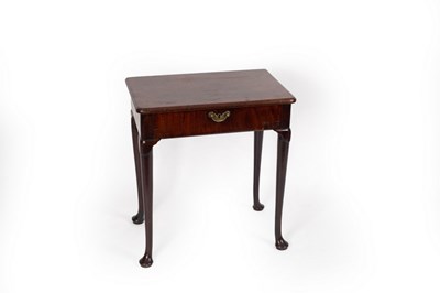 Lot 788 - A Georgian mahogany side table fitted a single...