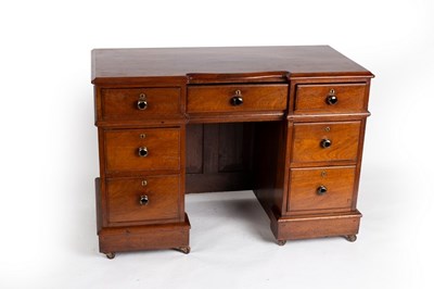 Lot 794 - A Victorian mahogany desk fitted an...