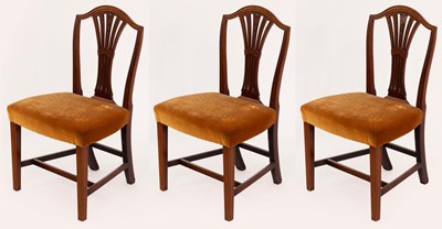 Lot 806 - Three 19th Century splat back dining chairs