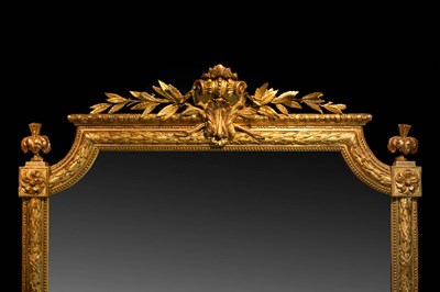 Lot 814 - A 19th century French giltwood and gesso wall...