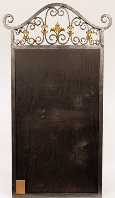 Lot 826 - A wrought iron mirror frame (mirror missing),...