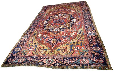 Lot 871 - A Heriz carpet, North West Persia, dated 1940,...