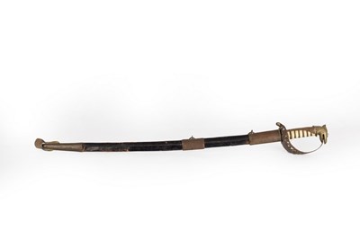 Lot 923 - An Officer's sword with pierced hilt and ivory...