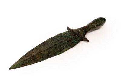 Lot 927 - An early Luristan bronze dagger, circa 3rd...