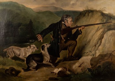 Lot 983 - After Sir Edwin Landseer/Sportsman and Dogs/in...