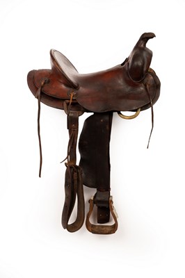 Lot 1041 - A leather Western saddle, N Porter & Co....