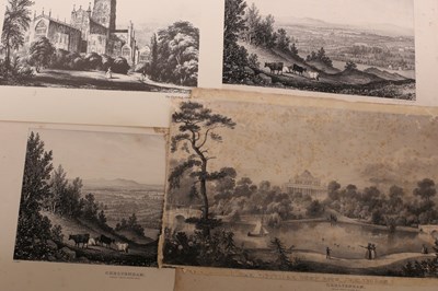 Lot 1064 - A folio of engravings, Gloucestershire...