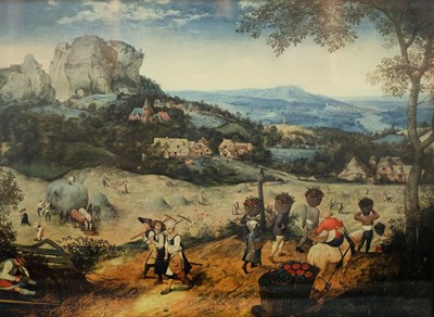 Lot 1068 - After Breughel/The Four Seasons/four colour...