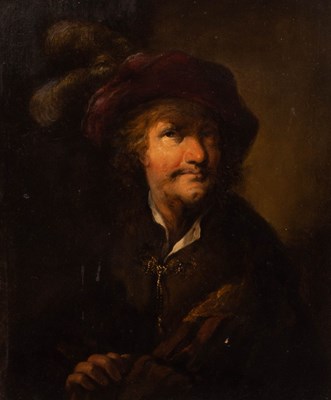 Lot 1139 - Manner of Rembrandt/Portrait of a Man/wearing...