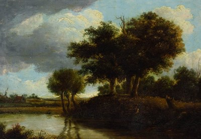 Lot 1161 - Manner of James Stark/River Landscape/oil on...