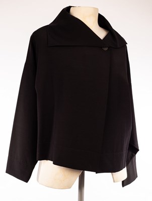 Lot 16 - Sonja Marohn, a short black cotton jacket, size L