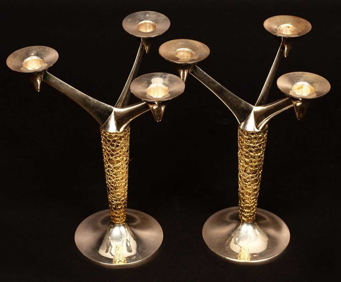 Stuart Devlin Design Lot 54 - Stuart Devlin (1931-2018), a pair of silver